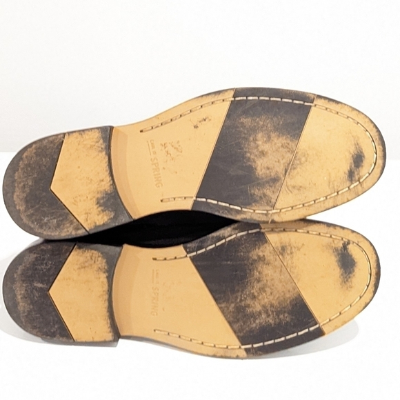 SPRING black suede ankle boots sz 8 - Picture 6 of 11